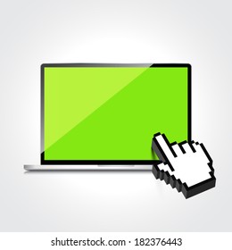 High-quality laptop screen.