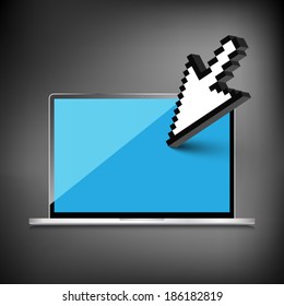 High-quality laptop screen.