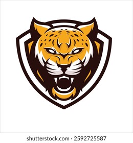 "High-quality leopard mascot logo vector illustration design, perfect for gaming logos, esports teams, and branding. Fierce, customizable, and professional design to elevate your game or team identity