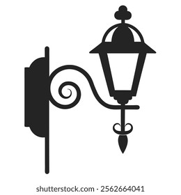 High-quality line art illustration of a reading lamp silhouette, perfect for icons, logos, and clipart. Ideal for creative projects