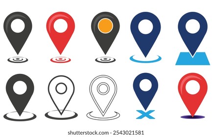 Ícone de Pin de Localização de Alta Qualidade para Serviços de Mapeamento e Geolocalização
