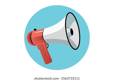 High-Quality Loudspeaker Megaphone Vector Icon for Event Announcements, Loudspeaker icon, Megaphone sign, Announcement symbol, Communication device, Megaphone vector, Sound, Announcement