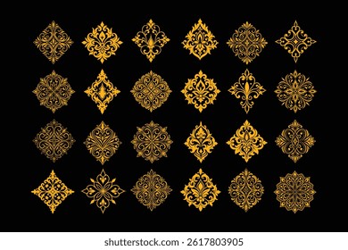 High-quality luxury damask ornament vector pattern. Perfect for textiles, wallpapers, and elegant branding. Seamless, detailed, and ideal for vintage-inspired projects.