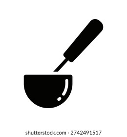 High-quality minimalist black and white image of a mortar and pestle, perfect for cooking, herbal medicine, or spice grinding, featuring clean lines and professional lighting.