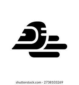 High-quality minimalist DJ logo in black and white, perfect for music branding, sound design, and digital media projects with a sleek, modern aesthetic.