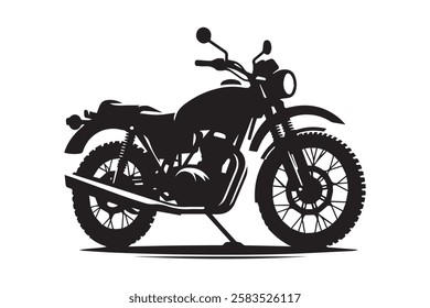 High-quality motorcycle vector design, perfect for t-shirts, hoodies, pillow covers, clipart, and printable graphics. Available as an isolated eps file with 300 DPI resolution, ideal for KDP, stickers