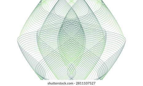 High-quality premium geometric guilloche line transparent png. Ideal for luxury modern design, UI, certificate and creative digita
