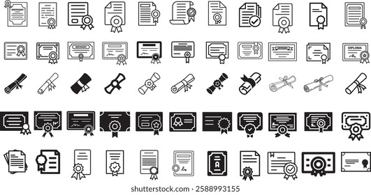 A high-quality printable vector illustration of a diploma certificate. This design includes a classic diploma layout with a ribbon seal, ideal for educational certificates, awards, and official