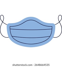 High-Quality Protective Face Mask Vector for Healthcare Use
