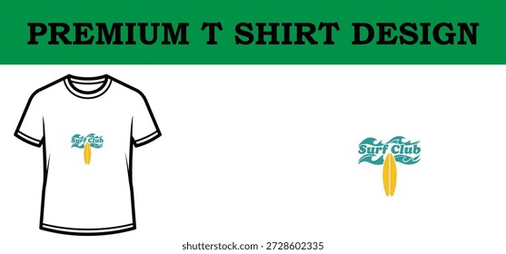 High-quality, scalable vector illustration of a premium gym club t-shirt design featuring bold typography and a vibrant palm tree graphic, ideal for apparel branding and print-on-demand projects.