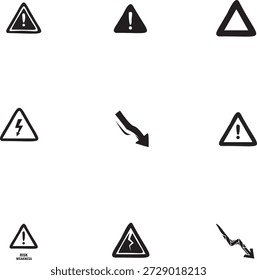 Hochwertige skalierbare Vektorgrafik eines Warnzeichens für Risiken und Schwächen mit Ausrufezeichen, ideal für Projekte zu Sicherheits-, Geschäfts- und Vorsichtsthemen.