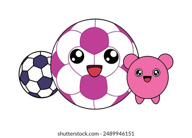 High-quality soccer vector illustration, cartoon, clipart, and line art design