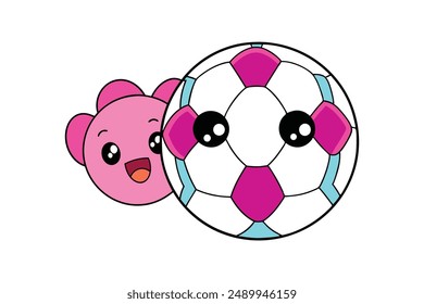 High-quality soccer vector illustration, cartoon, clipart, and line art design