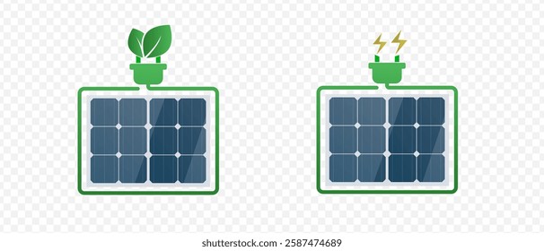 A high-quality solar panel. Solar battery panel. Green technology. Clean renewable energy. Eco energy. Solar energy. Recharging	
