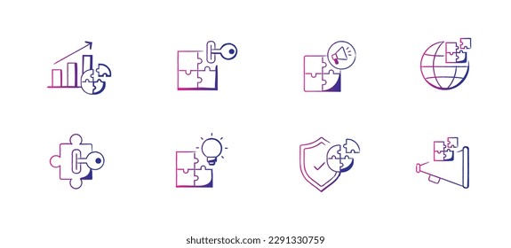 High-Quality Solution Icons for Your Business Needs. Confident Marketing and Creative Productivity vector editable icons.