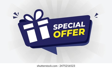 High-quality special offer vector art with a sleek white background, perfect for banner designs.