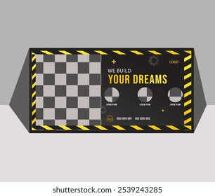 High-Quality Standard Custom Construction Billboard Template