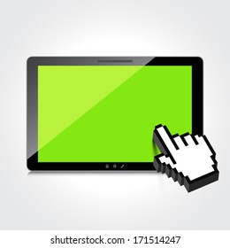 High-quality tablet screen.