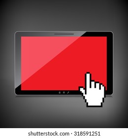 High-quality tablet screen.
