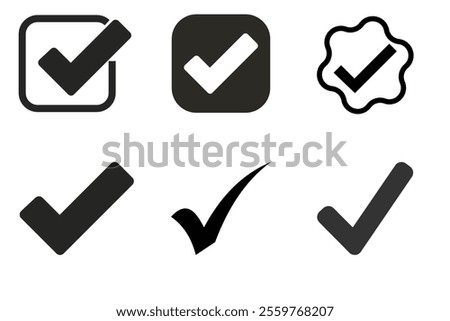 High-Quality Tick Check Mark Icon Stock Illustration: Versatile, Modern Design for Digital and Print Media