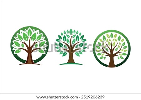 High-Quality Tree Icons Stunning Vector Illustrations