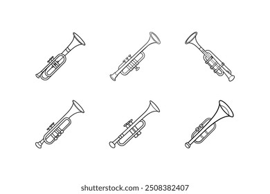 High-quality trumpet graphics for print-ready designs on micro stock platforms.