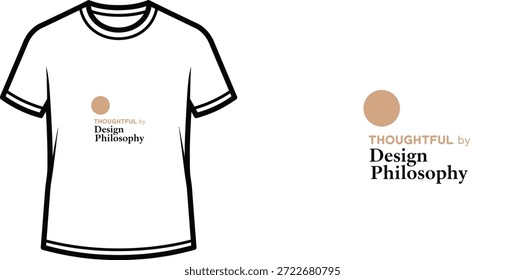 Design de camiseta de tipografia de alta qualidade com a citação PENSATIVO por Design Filosofia em um estilo minimalista, arte vetorial profissional isolada em um fundo transparente.