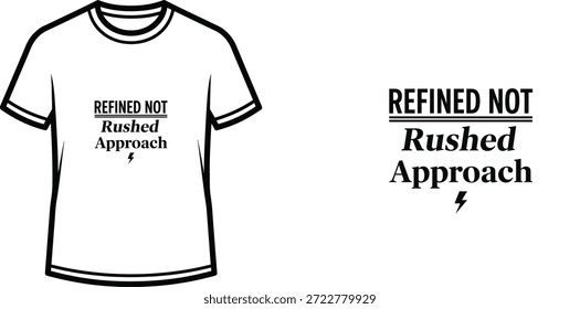 High-quality typography t-shirt design featuring the quote DESIGN THINKING DESIGNED TO ENDURE ROUTINE in a minimalist style, professional vector art isolated on a transparent background.