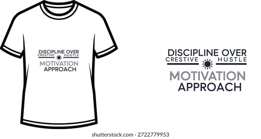 High-quality typography t-shirt design featuring the quote 'Focused by CHOICE ROUTINE' in a minimalist style, professional vector art isolated on a transparent background.