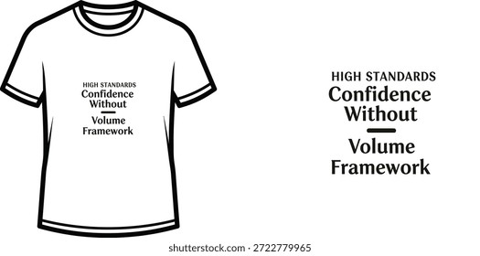 A high-quality typography t-shirt design featuring the quote "MODERN DISCIPLINE FOCUSED BY Choice Process" in a modern, minimalist style, professional vector art isolated on a transparent background.