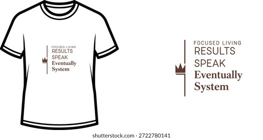 Design de t-shirt de tipografia de alta qualidade com a citação "PRECISION OVER CHAOS PRACTICE" em um estilo minimalista, arte vetorial profissional isolado em um fundo transparente.