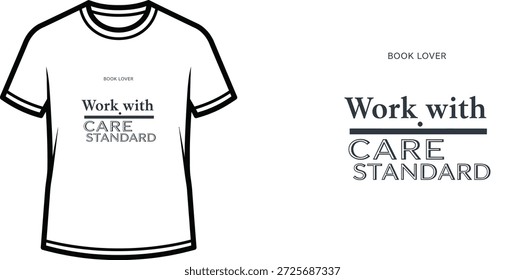 A high-quality typography t-shirt design featuring the quote "BOOK LOVER" in a minimalist style, professional vector art isolated on a transparent background.
