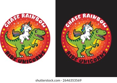 High-quality unicorn T-shirt design featuring a magical rainbow unicorn with colorful details. Perfect for fantasy lovers, kids, girls, and anyone who adores mythical creatures.