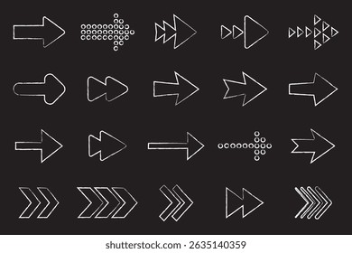 High-Quality Vector Arrow Icons Featuring Bold, Curved, and Minimal Styles for Navigation, Motion Design, UI Components, and More