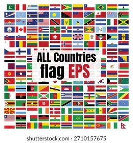 Coleção de vetores de alta qualidade com as bandeiras nacionais de todos os países. Perfeito para projetos educacionais, apresentações globais, design de mapas, materiais de marketing internacional e g multicultural
