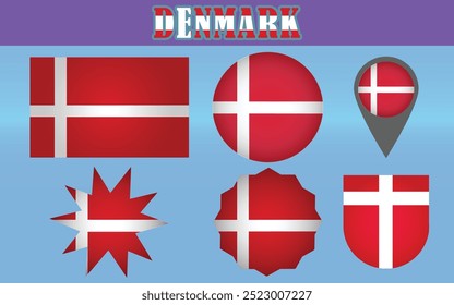 High-quality vector of the Danish national flag. Ideal for educational materials, official publications, and creative design projects.