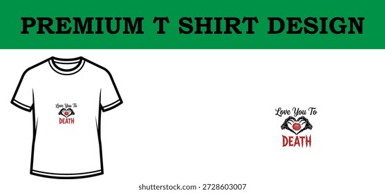 Hochwertige Vektorgrafik mit einem humorvollen Typografie-T-Shirt-Design mit Totenkopf, Rose und verspieltem Text, perfekt für Print-on-Demand, Bekleidungsmarken und digitale Mockups mit einem sauberen, skalierbaren Format.