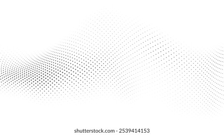 High-Quality Vector Halftone Dot Pattern Radiant Burst in Black and White, Ideal for Marketing Banners and Product Backgrounds