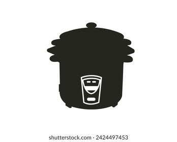 High-quality vector icons featuring modern Design of electric rice cookers vector. Explore sleek and stylish illustrations of rice cooker.