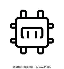 High-quality vector illustration of a black HDMI female connector port, isolated on a clean white background, ideal for tech, electronics, and digital design projects.