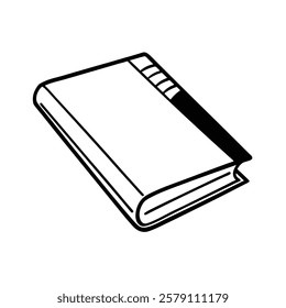 High-quality vector illustration of a blank sketchbook, ideal for artists, designers, and creatives. Perfect for digital and print projects, including art portfolios, drawing templates, and creative.