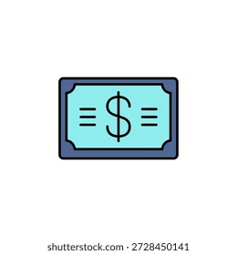 Hochwertige Vektorgrafik eines Dollarscheins, perfekt für Finanz-, Geschäfts- und Wirtschaftsthemen. Ideal für Webdesign, Printmedien und Branding-Projekte.