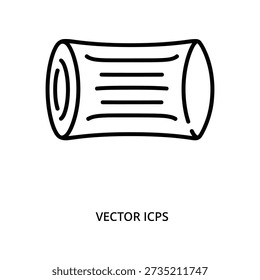 High-quality vector illustration of an ICPS cylindrical plasma thruster, ideal for aerospace, engineering, and futuristic technology projects.