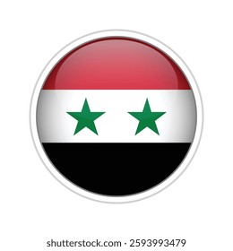 High-quality vector illustration of the national flag of Syria. 