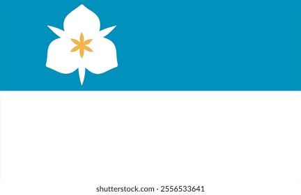 High-quality vector illustration of the official flag of Salt Lake City, Utah. Ideal for civic designs, presentations, and cultural projects, highlighting Salt Lake City's heritage