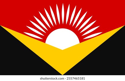 High-quality vector illustration of the official flag of Kingman, Kansas. Ideal for civic designs, presentations, and cultural projects, highlighting Kingman's rich heritage