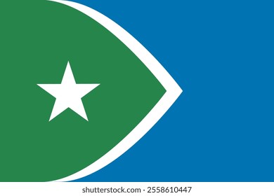 High-quality vector illustration of the official flag of Cedar Rapids, Iowa. Ideal for civic designs, presentations, and cultural projects, highlighting Cedar Rapids' rich heritage