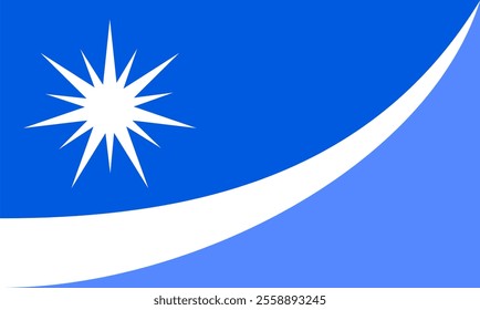 High-quality vector illustration of the official flag of Crystal, Minnesota. Ideal for civic designs, presentations, and cultural projects, highlighting Crystal's rich heritage