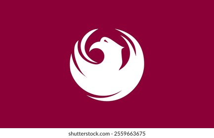 High-quality vector illustration of the official flag of Phoenix, Arizona. Ideal for civic designs, presentations, and cultural projects, highlighting Phoenix's rich heritage