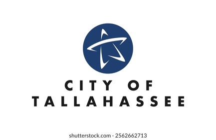 High-quality vector illustration of the official flag of Tallahassee, Florida. Ideal for civic designs, presentations, and cultural projects, highlighting Tallahassee's rich heritage